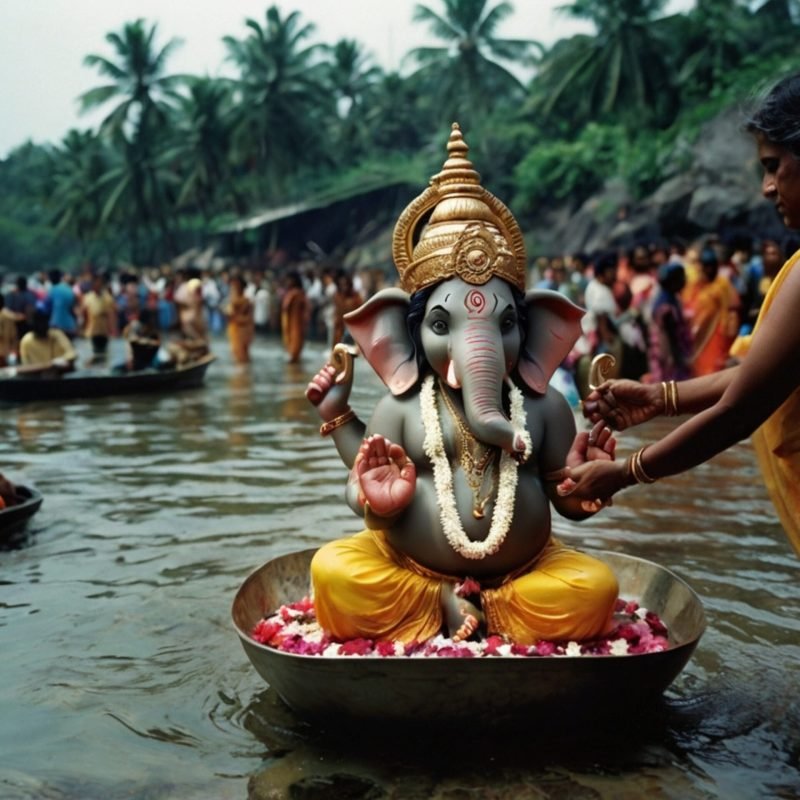 statue-elephant-is-water-with-stick-middle